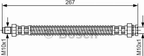 BOSCH 1 987 481 250 - Тормозной шланг autospares.lv