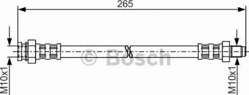 BOSCH 1 987 481 251 - Тормозной шланг autospares.lv