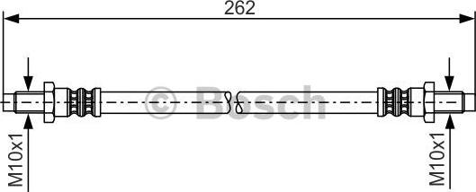 BOSCH 1 987 481 203 - Тормозной шланг autospares.lv