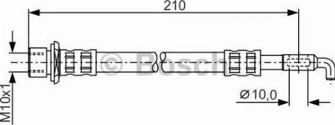 BOSCH 1 987 481 289 - Тормозной шланг autospares.lv