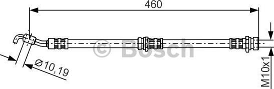 BOSCH 1 987 481 288 - Тормозной шланг autospares.lv