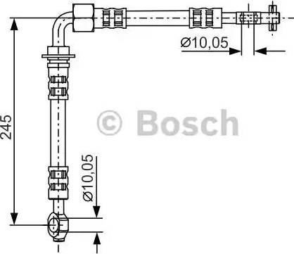 BOSCH 1 987 481 282 - Тормозной шланг autospares.lv