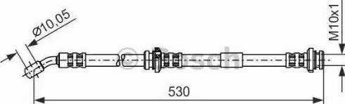 BOSCH 1 987 481 287 - Тормозной шланг autospares.lv