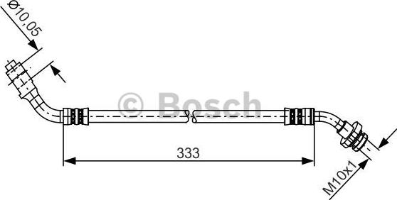 BOSCH 1 987 481 229 - Тормозной шланг autospares.lv