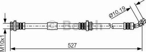 BOSCH 1 987 481 226 - Тормозной шланг autospares.lv