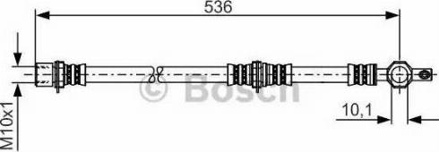 BOSCH 1 987 481 221 - Тормозной шланг autospares.lv