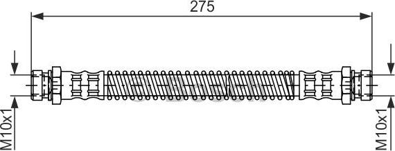 BOSCH 1 987 481 276 - Тормозной шланг autospares.lv