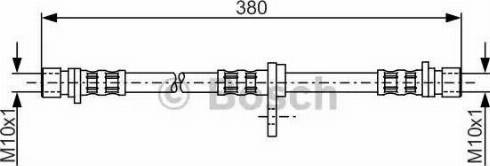 BOSCH 1 987 481 271 - Тормозной шланг autospares.lv