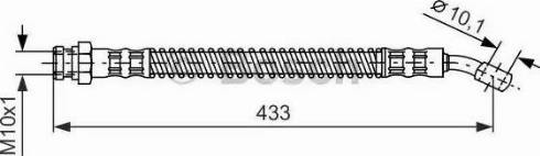 BOSCH 1 987 481 277 - Тормозной шланг autospares.lv