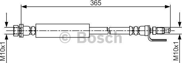 BOSCH 1 987 481 703 - Тормозной шланг autospares.lv