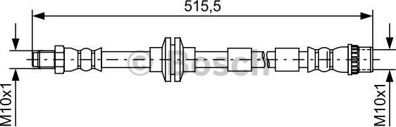 BOSCH 1 987 481 733 - Тормозной шланг autospares.lv