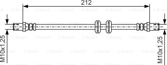 BOSCH 1 987 481 A51 - Тормозной шланг autospares.lv