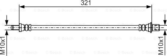 BOSCH 1 987 481 A62 - Тормозной шланг autospares.lv