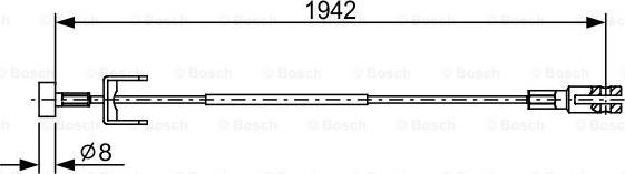 BOSCH 1 987 482 643 - Тросик, cтояночный тормоз autospares.lv