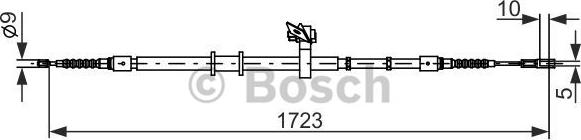 BOSCH 1 987 482 269 - Тросик, cтояночный тормоз autospares.lv