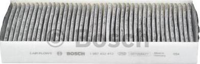 BOSCH 1 987 432 412 - Фильтр воздуха в салоне autospares.lv