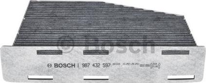 BOSCH 1 987 432 597 - Фильтр воздуха в салоне autospares.lv