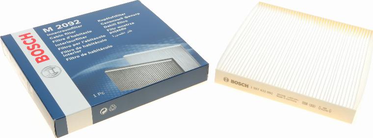 BOSCH 1 987 432 092 - Фильтр воздуха в салоне autospares.lv