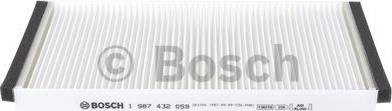 BOSCH 1 987 432 059 - Фильтр воздуха в салоне autospares.lv