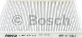 BOSCH 1 987 432 172 - Фильтр воздуха в салоне autospares.lv