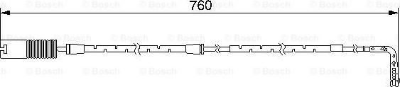 BOSCH 1 987 474 948 - Сигнализатор, износ тормозных колодок autospares.lv