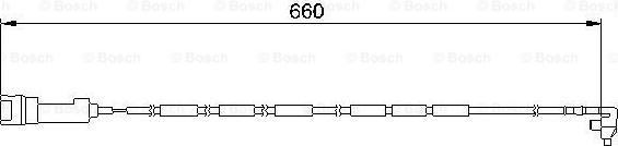 BOSCH 1 987 474 907 - Сигнализатор, износ тормозных колодок autospares.lv