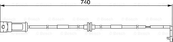 BOSCH 1 987 474 934 - Сигнализатор, износ тормозных колодок autospares.lv