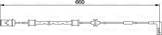 BOSCH 1 987 474 936 - Сигнализатор, износ тормозных колодок autospares.lv