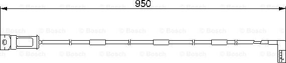 BOSCH 1 987 474 928 - Сигнализатор, износ тормозных колодок autospares.lv