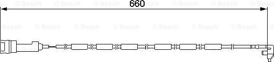 BOSCH 1 987 474 923 - Сигнализатор, износ тормозных колодок autospares.lv