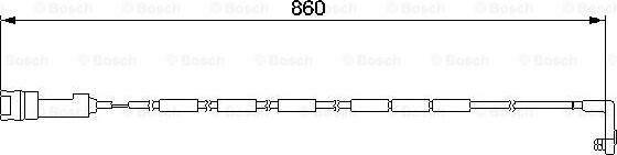 BOSCH 1 987 474 922 - Сигнализатор, износ тормозных колодок autospares.lv