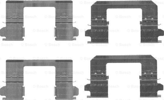 BOSCH 1 987 474 461 - Комплектующие для колодок дискового тормоза autospares.lv