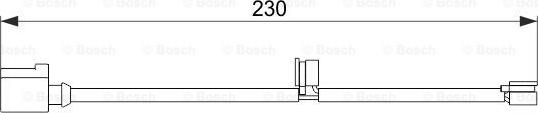 BOSCH 1 987 474 569 - Сигнализатор, износ тормозных колодок autospares.lv