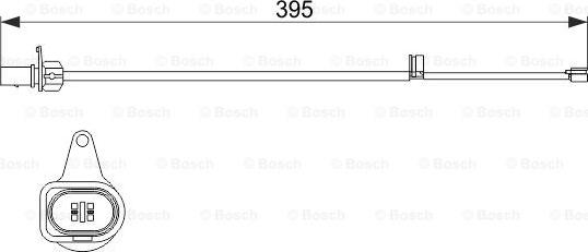 BOSCH 1 987 474 509 - Сигнализатор, износ тормозных колодок autospares.lv