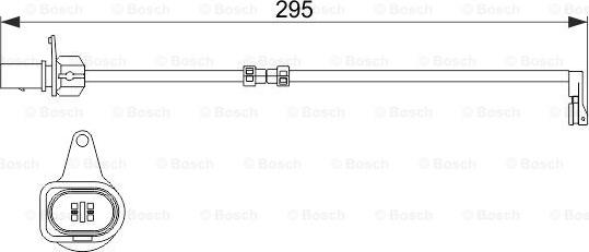 BOSCH 1 987 474 508 - Сигнализатор, износ тормозных колодок autospares.lv