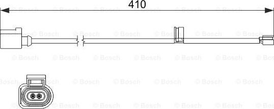 BOSCH 1 987 474 516 - Сигнализатор, износ тормозных колодок autospares.lv