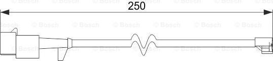 BOSCH 1 987 474 574 - Сигнализатор, износ тормозных колодок autospares.lv