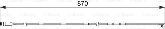 BOSCH 1 987 474 578 - Сигнализатор, износ тормозных колодок autospares.lv