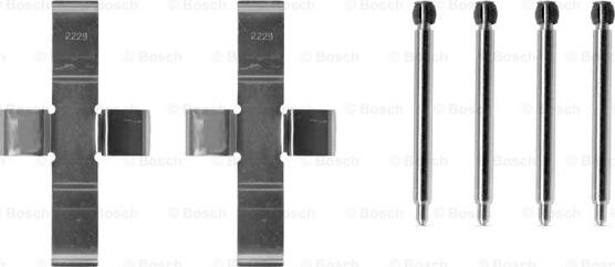 BOSCH 1 987 474 055 - Комплектующие для колодок дискового тормоза autospares.lv