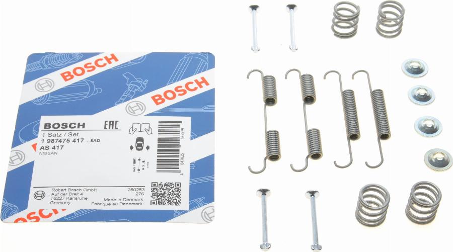 BOSCH 1 987 475 417 - Комплектующие, стояночная тормозная система autospares.lv