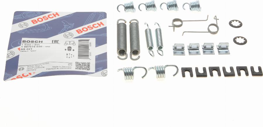 BOSCH 1 987 475 030 - Комплектующие, барабанный тормозной механизм autospares.lv