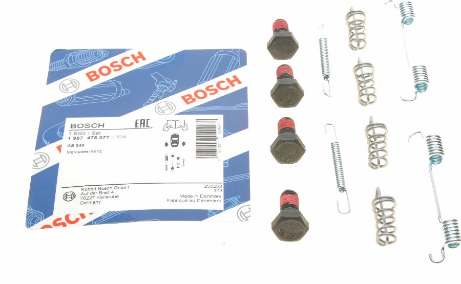 BOSCH 1 987 475 077 - Комплектующие, стояночная тормозная система autospares.lv