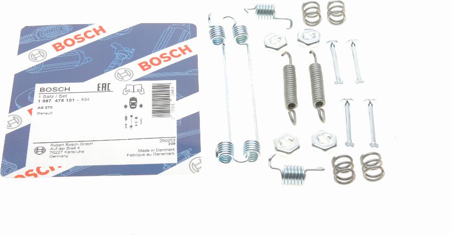 BOSCH 1 987 475 101 - Комплектующие, барабанный тормозной механизм autospares.lv