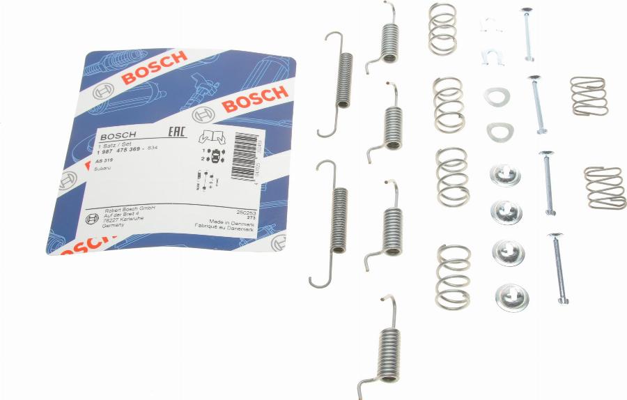 BOSCH 1 987 475 369 - Комплектующие, стояночная тормозная система autospares.lv