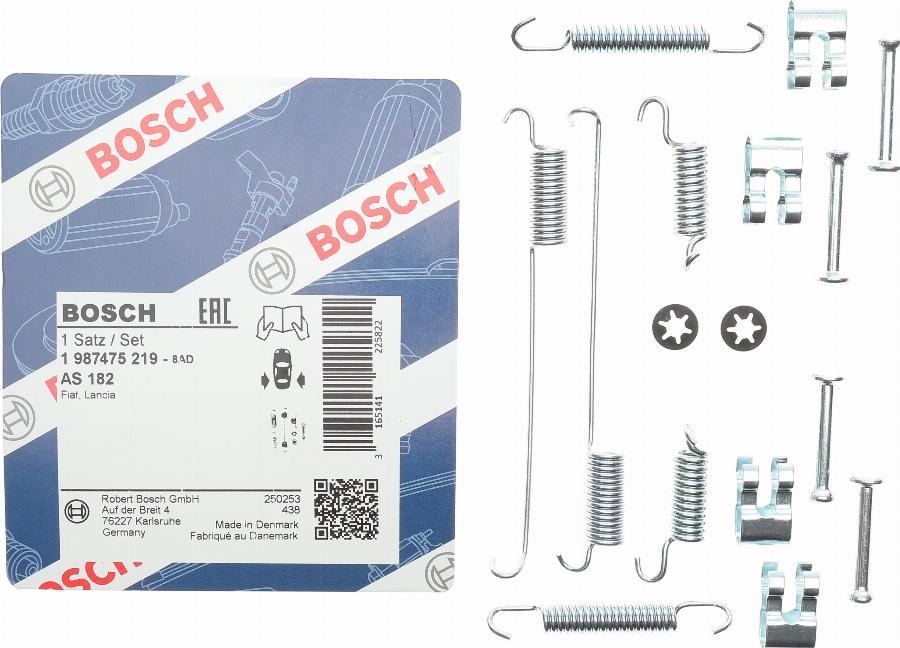 BOSCH 1 987 475 219 - Комплектующие, барабанный тормозной механизм autospares.lv