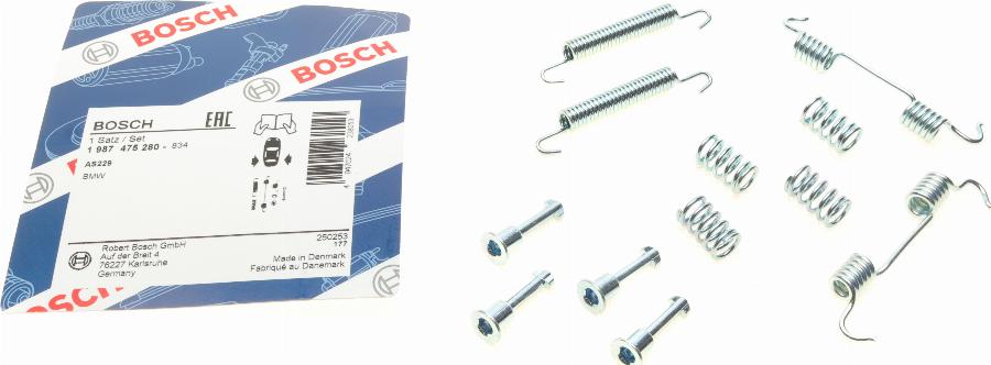 BOSCH 1 987 475 280 - Комплектующие, стояночная тормозная система autospares.lv