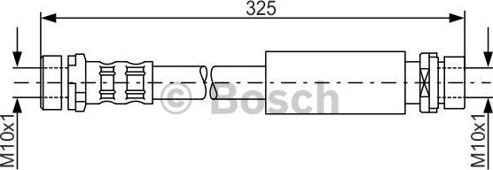 BOSCH 1 987 476 994 - Тормозной шланг autospares.lv