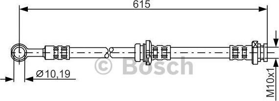 BOSCH 1 987 476 998 - Тормозной шланг autospares.lv