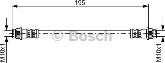 BOSCH 1 987 476 956 - Тормозной шланг autospares.lv