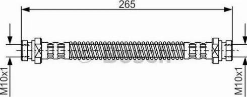 BOSCH 1 987 476 965 - Тормозной шланг autospares.lv